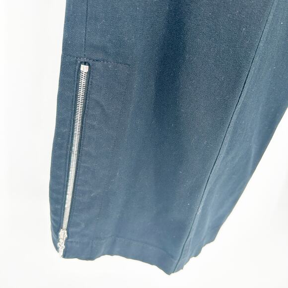 St. John Sport Womens Preppy Zip Ankle Wide Leg Dress Trouser Pants Size 6 Black - Picture 7 of 8